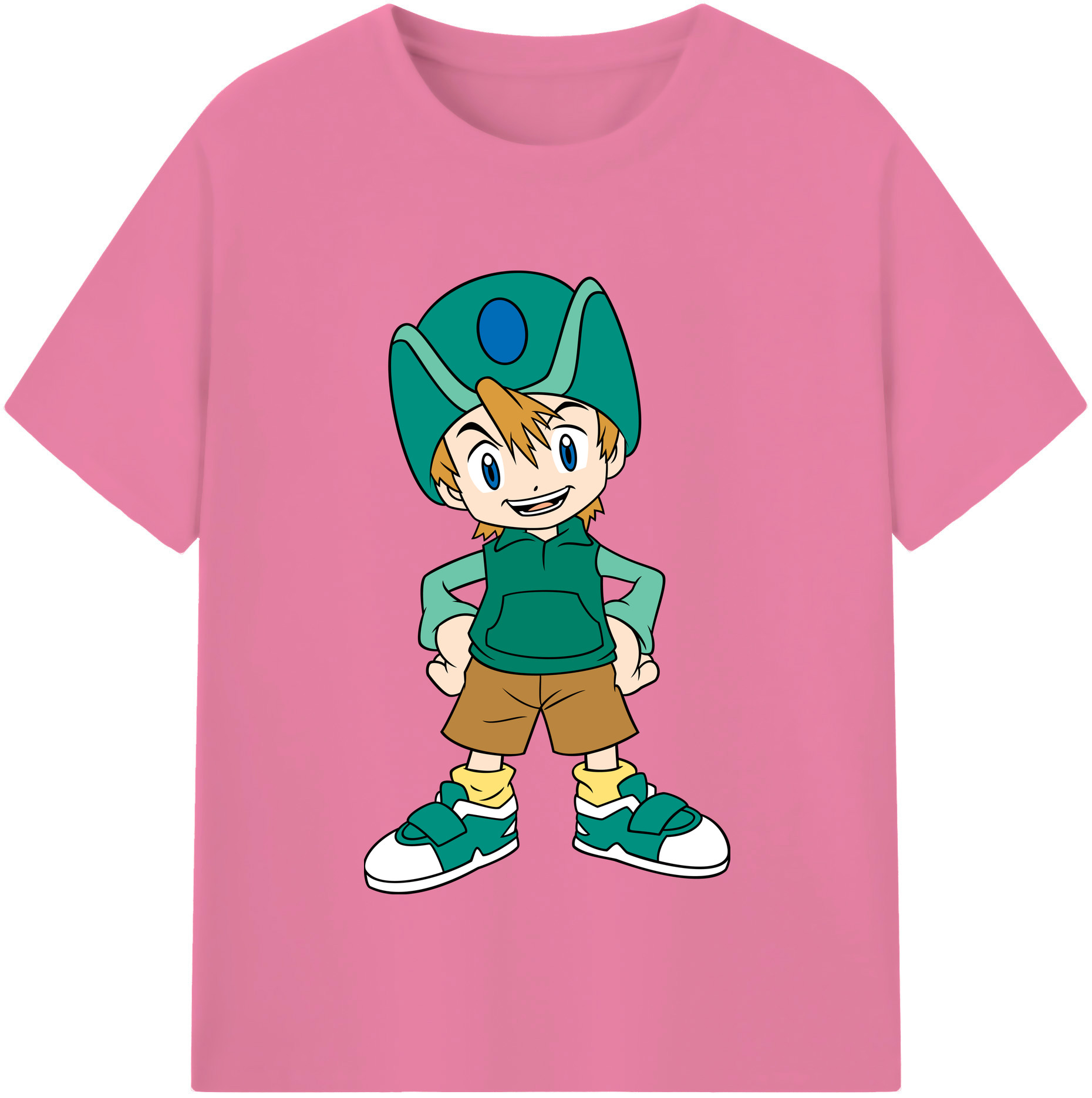 （画像用） Digimon デジタルモンスター/デジモン 綿100％半袖Tシャツ（フロントプリント）